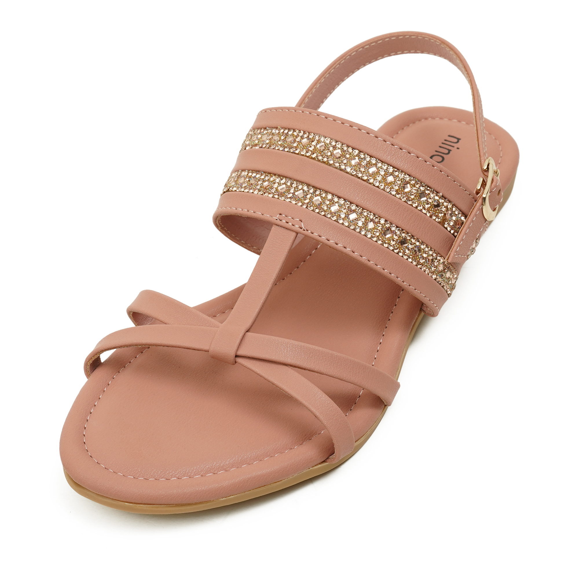 Picture of Nino Rossi Women's Back Belt Sandal Baby Pink