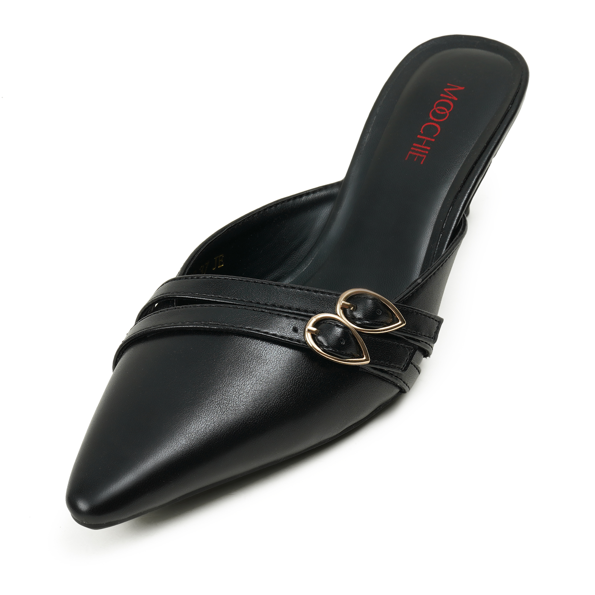 Picture of Moochie Women's Mid Heel Sandal Black