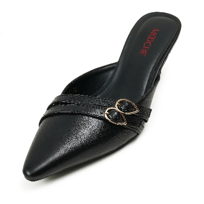Picture of Moochie Women's Mid Heel Sandal Black