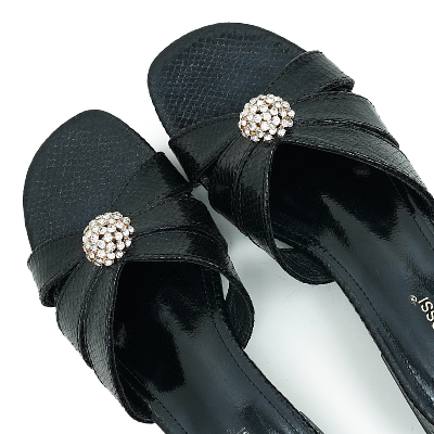 Picture of Nino Rossi Women’s Block Heel Sandal Black