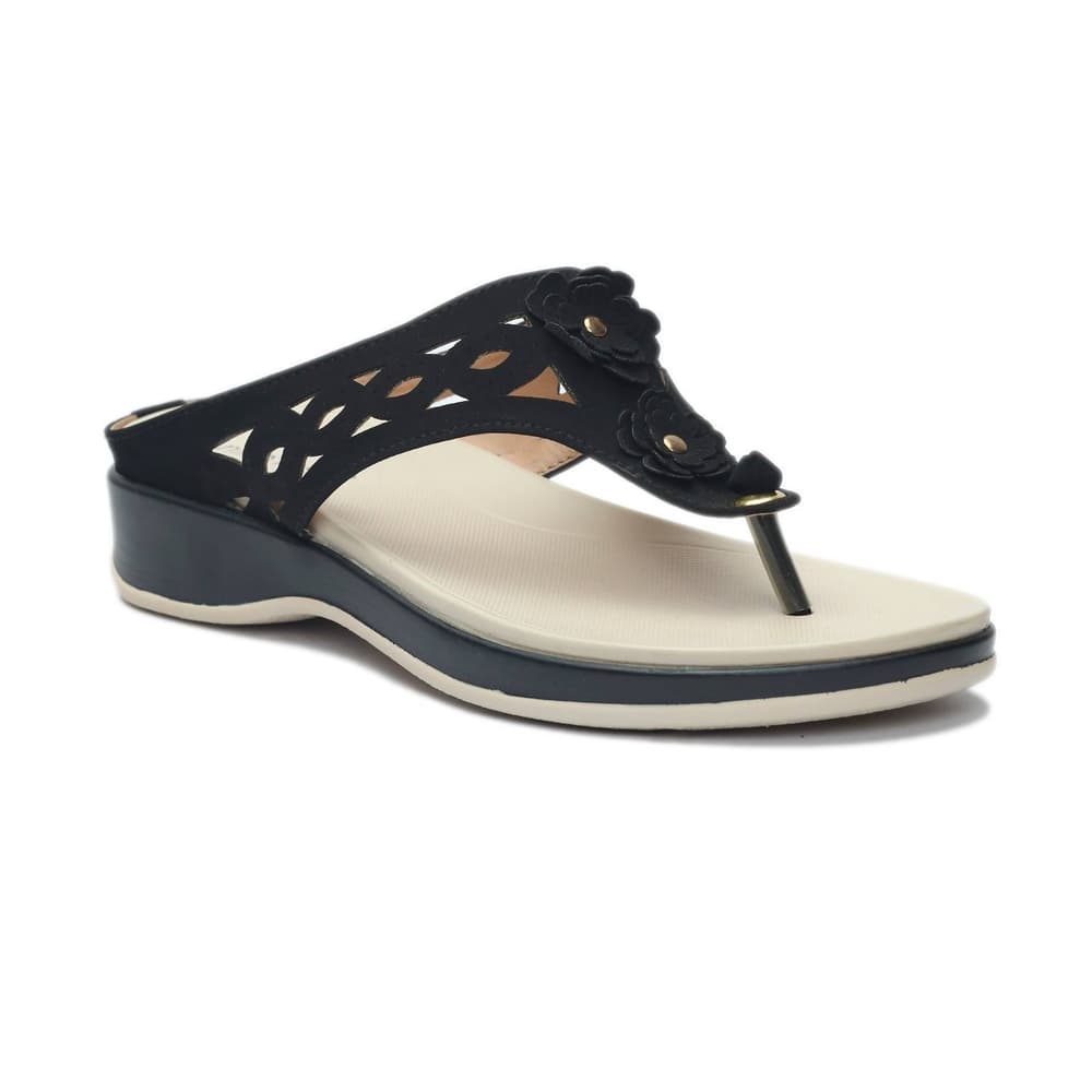 Picture of Nino Rossi Women's Wedge Heel Sandal Black