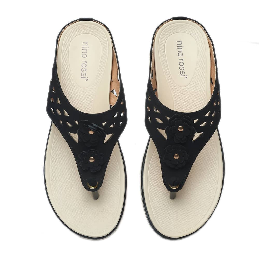 Picture of Nino Rossi Women's Wedge Heel Sandal Black