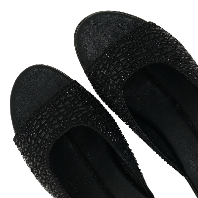 Picture of Nino Rossi Mid Heel Sandal Black