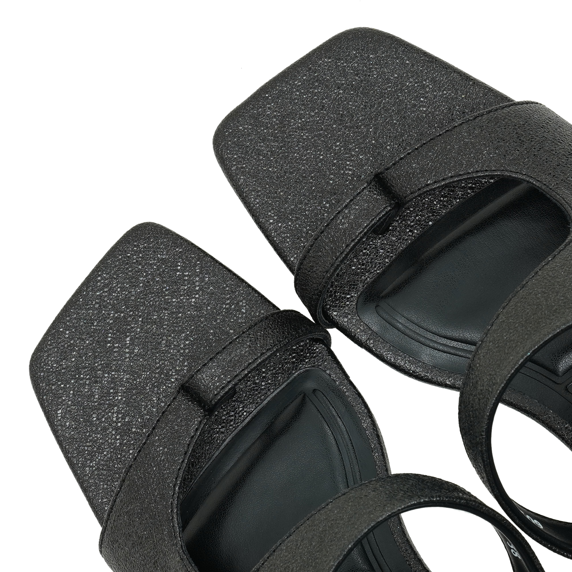 Picture of Moochie Women's Mid Heel Sandal Black