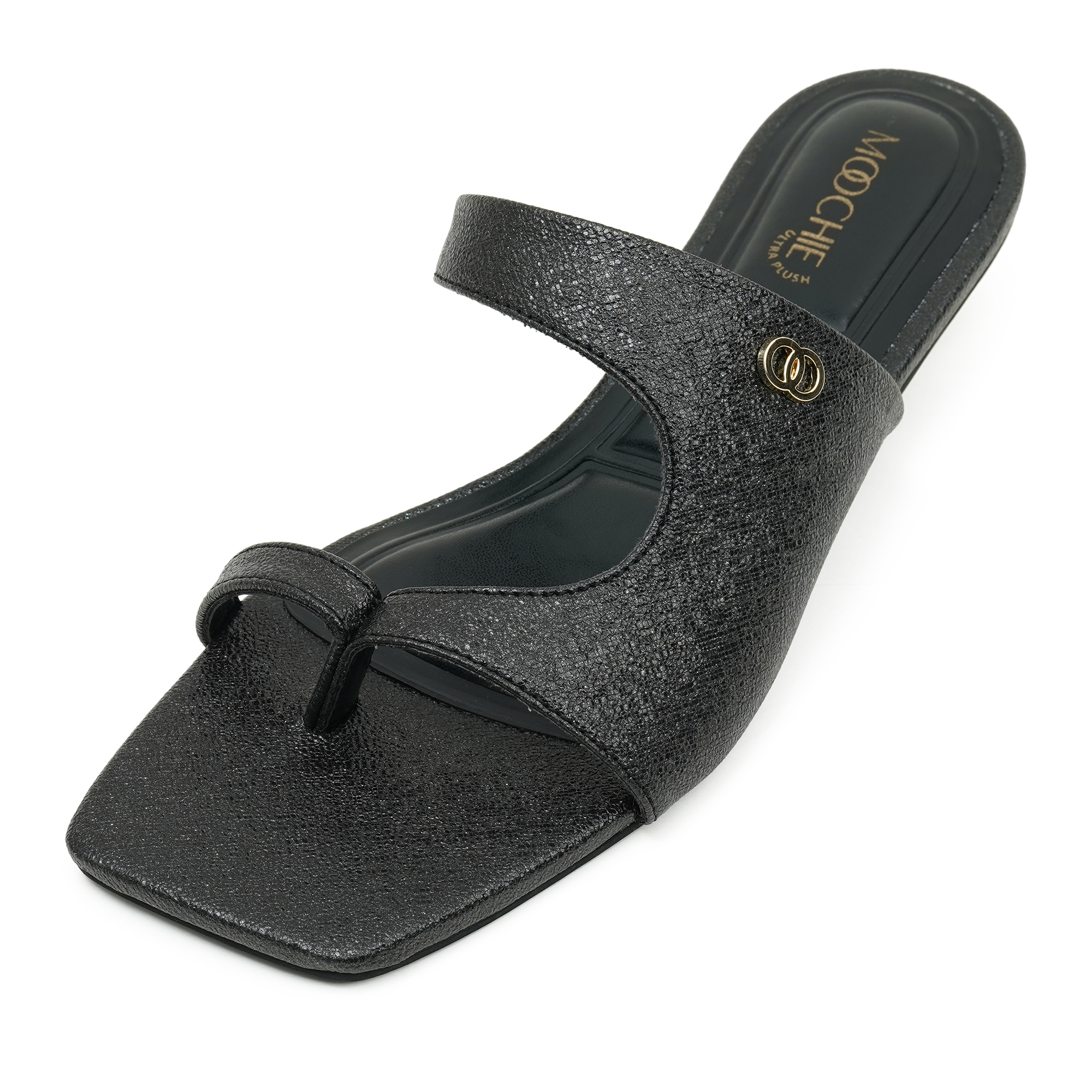 Picture of Moochie Women's Mid Heel Sandal Black