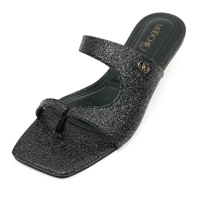 Picture of Moochie Women's Mid Heel Sandal Black
