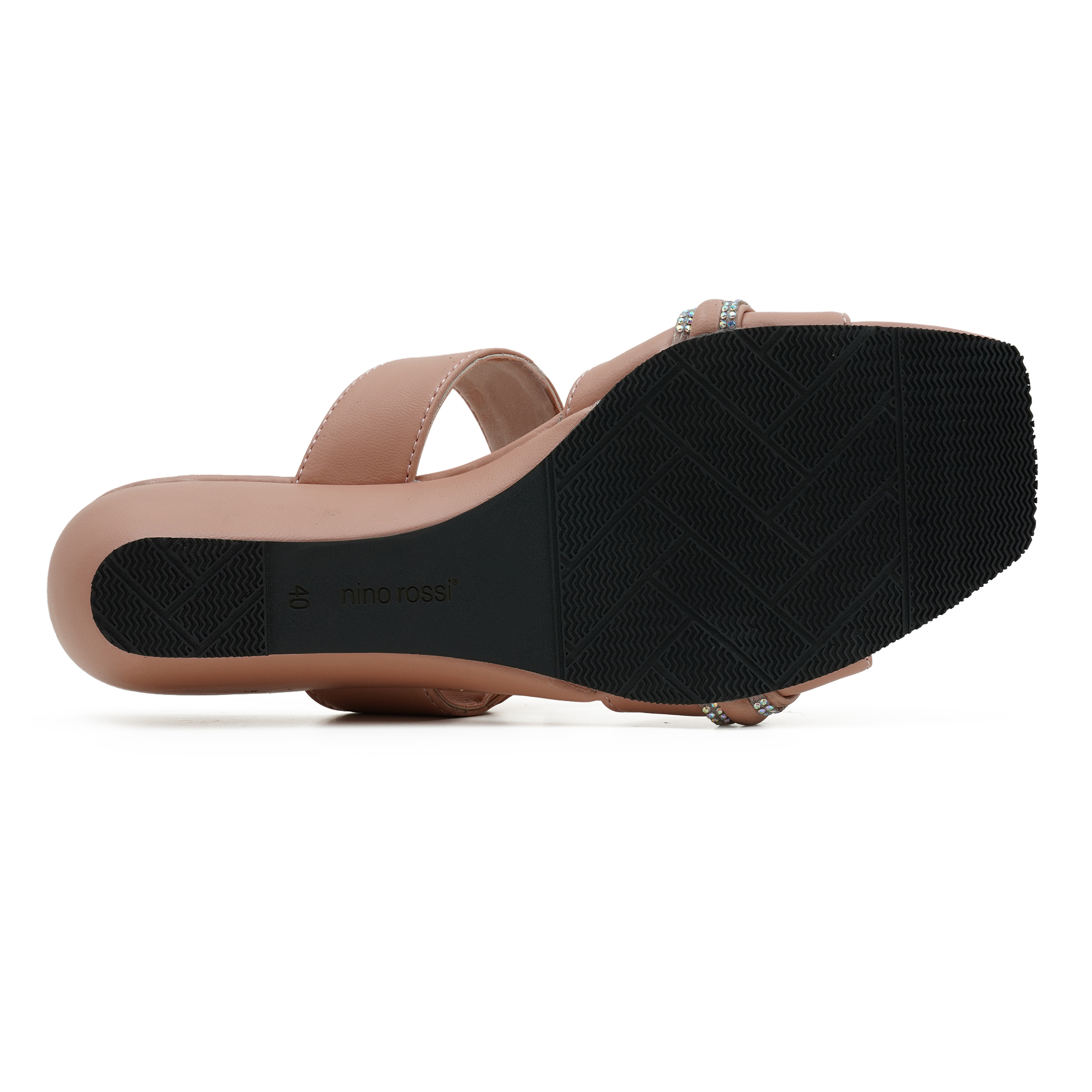 Picture of Nino Rossi Mid Heel Sandal Peach