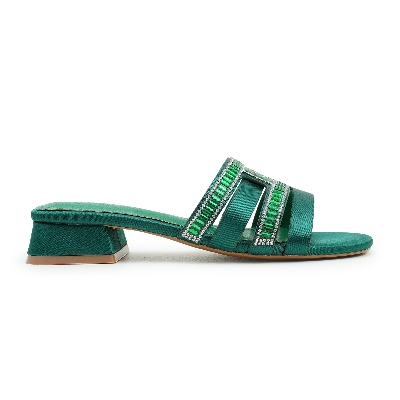 Picture of Nino Rossi Women’s Open Block Heel Bottle green