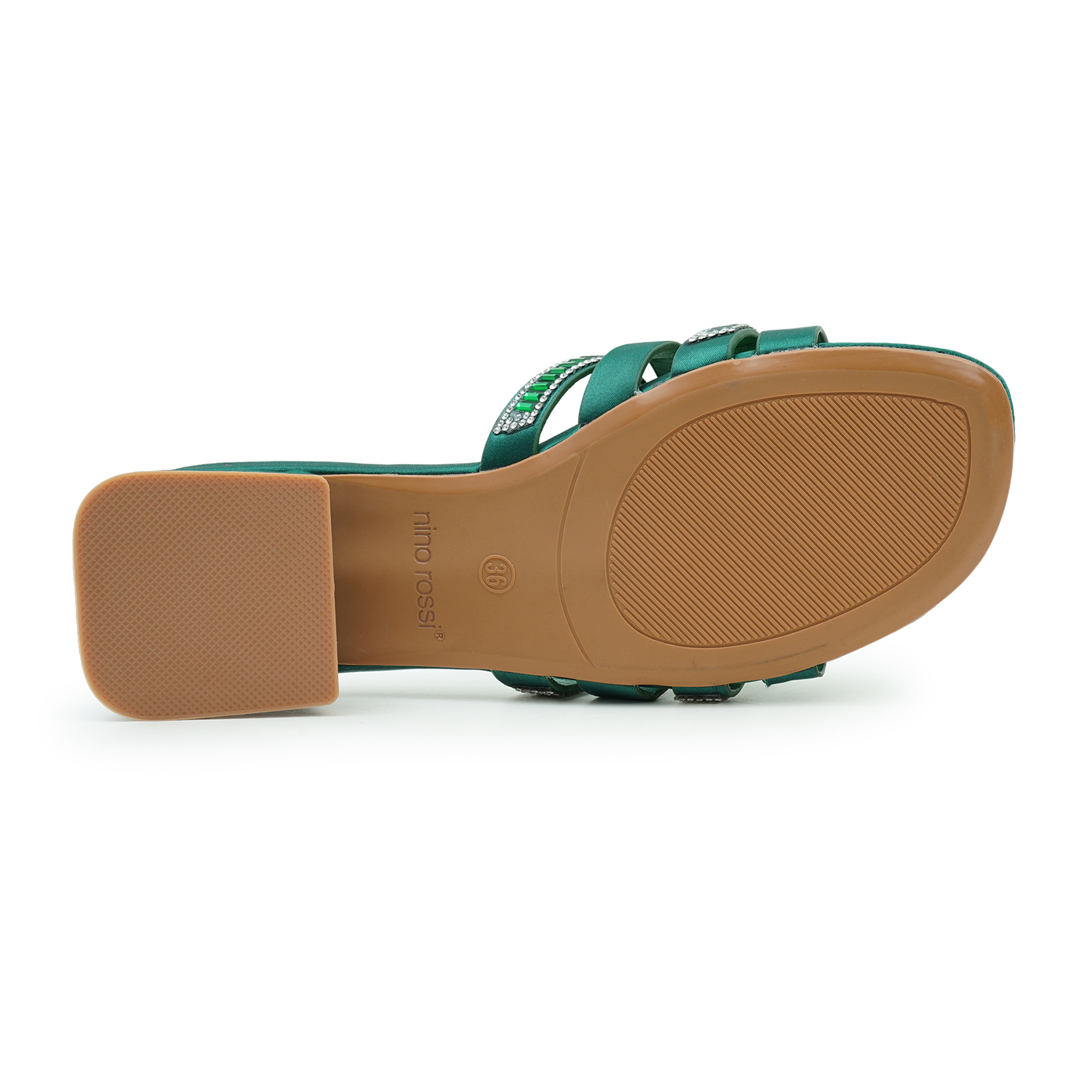 Picture of Nino Rossi Women’s Open Block Heel Bottle green