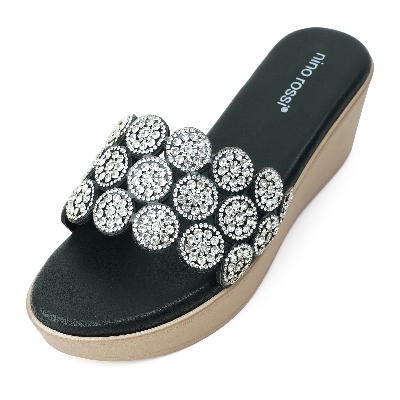 Picture of Nino Rossi Women's Mid Heel Sandal Black