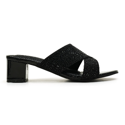 Picture of Nino Rossi Women's Block Heel Sandal Black