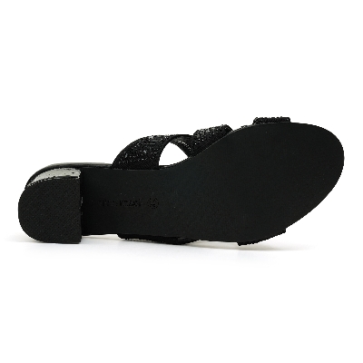Picture of Nino Rossi Women's Block Heel Sandal Black