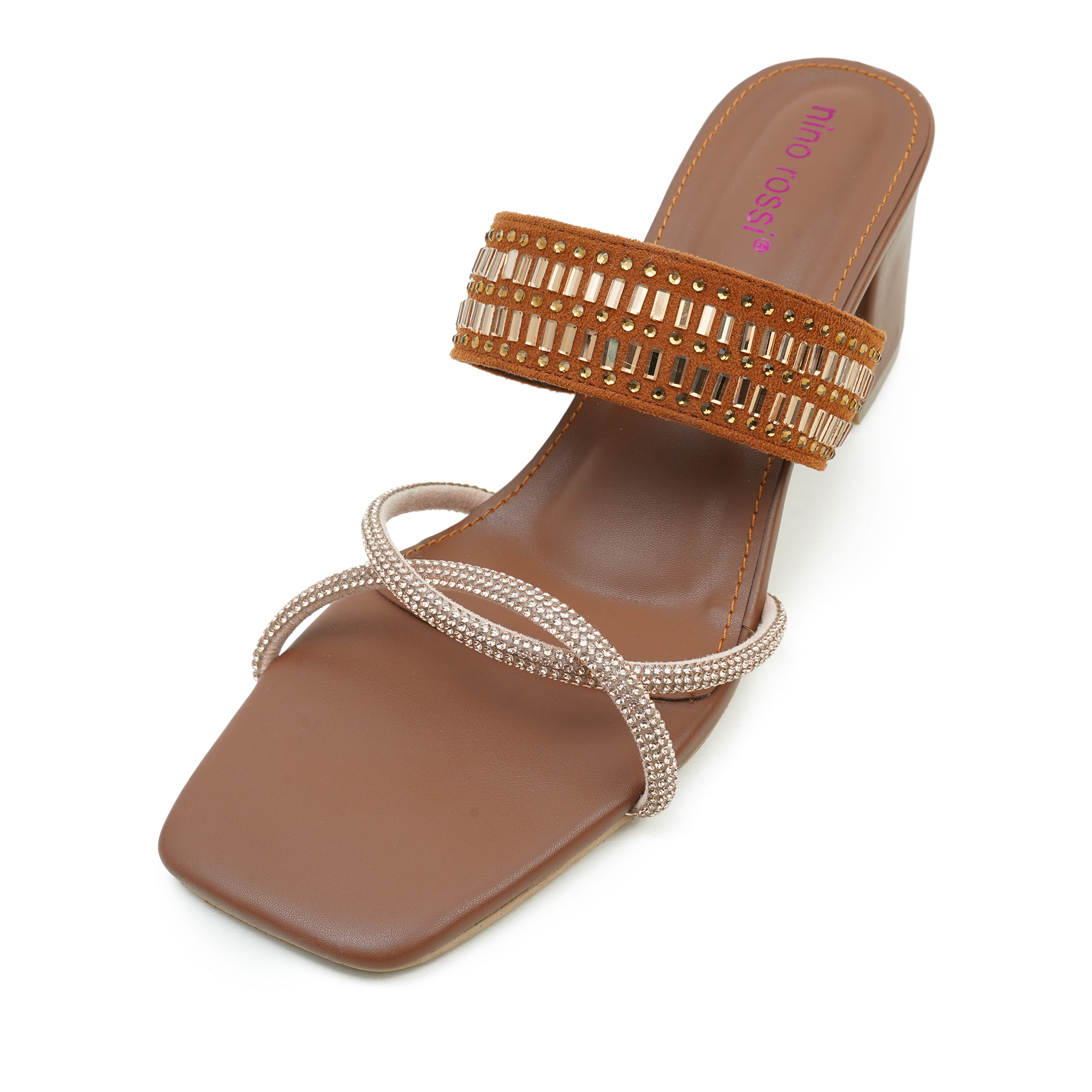 Picture of Nino Rossi Women’s Block High Heel Brown