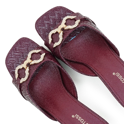Picture of Nino Rossi Women's Block Heel Maroon