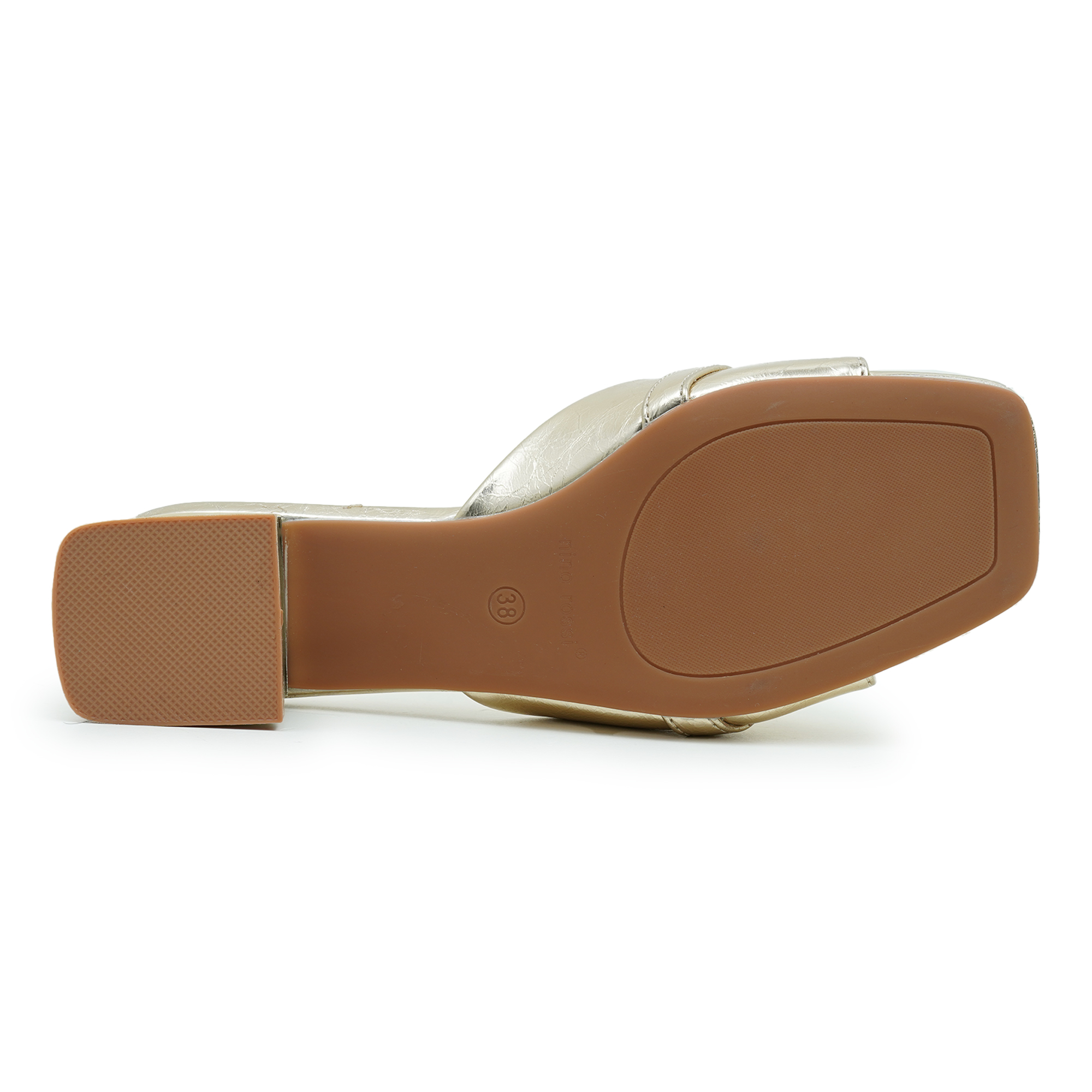 Picture of Nino Rossi Women's Block Heel Sandal Golden