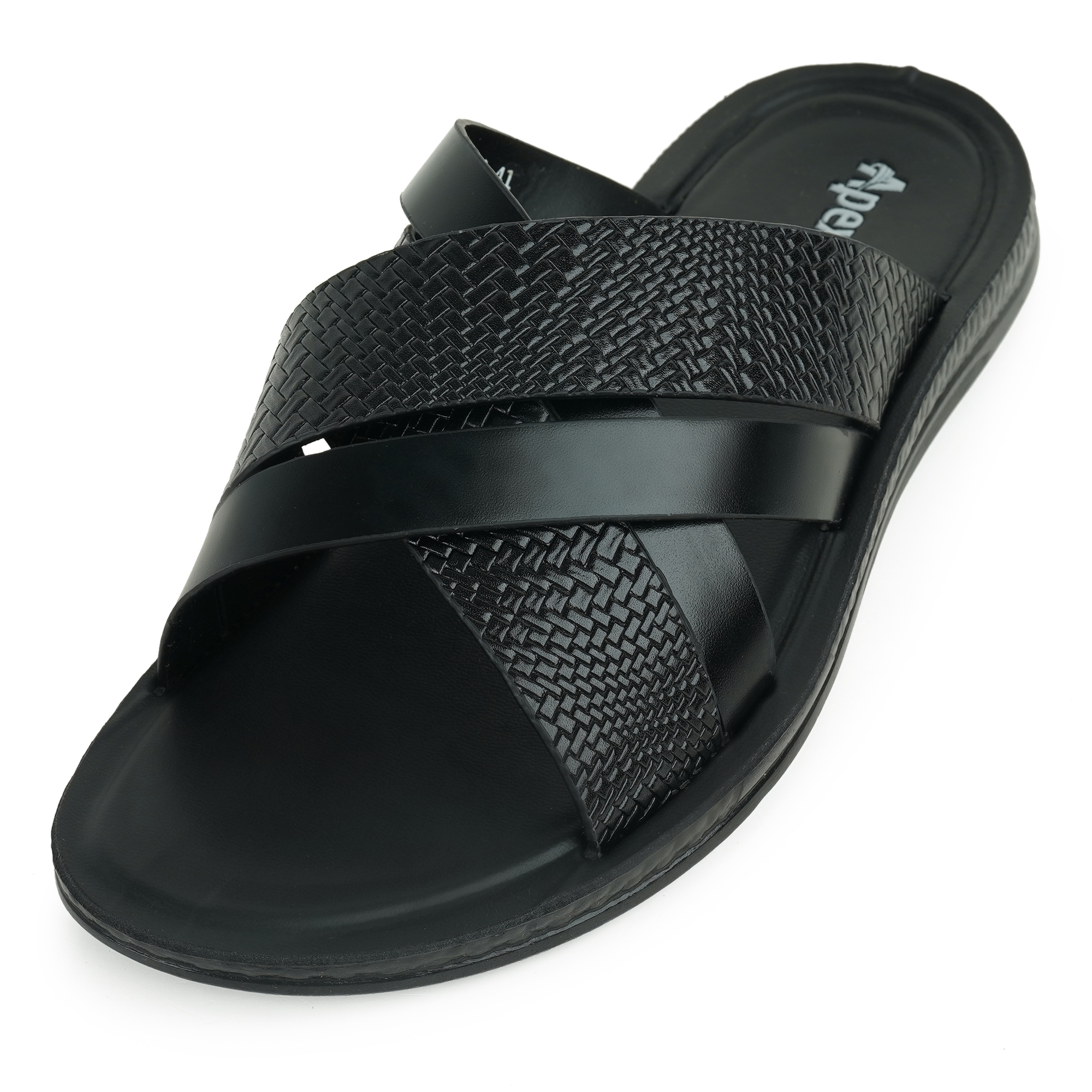 Picture of Apex Men's Cross Strap Sandal Black