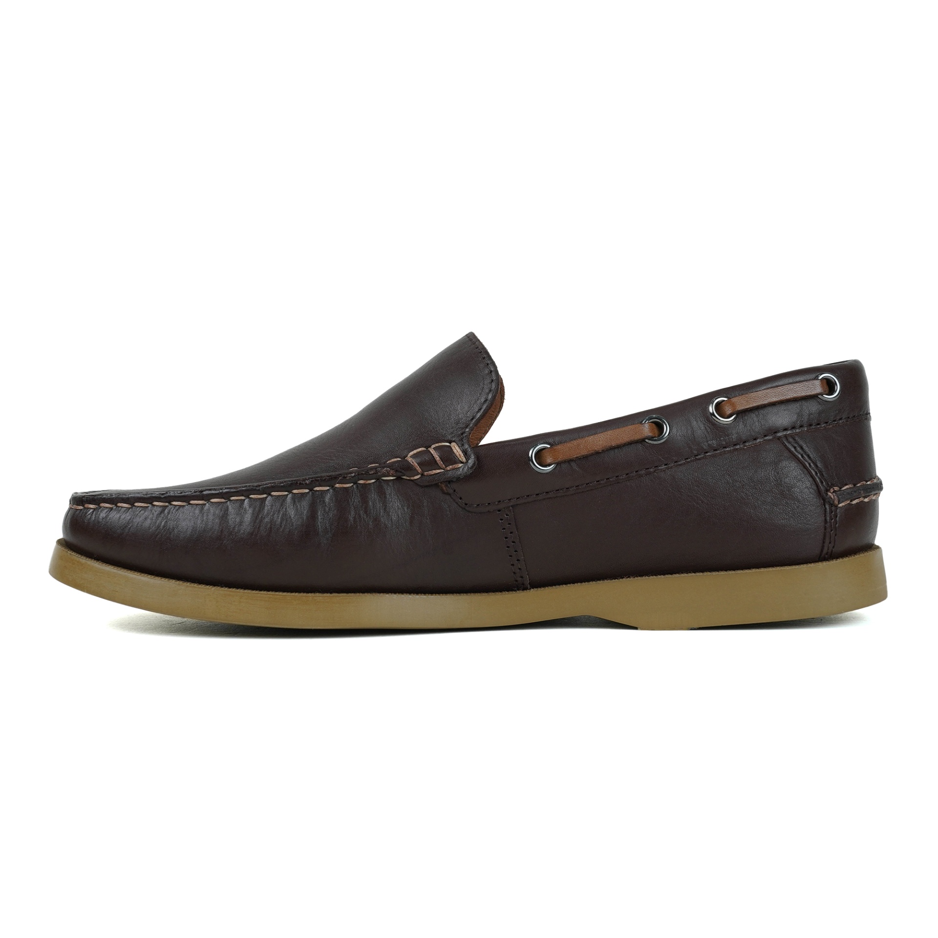 Picture of Maverick Men's Moccasin Dark Brown