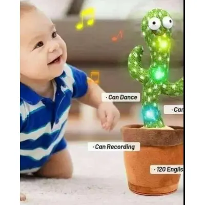 Picture of Portabele twisting music song cactus toy room decortion holiday gift dorabel cactus - Green