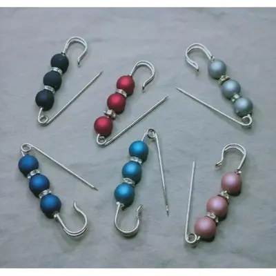 Picture of New style Hizab pin 2psc for girls - Black