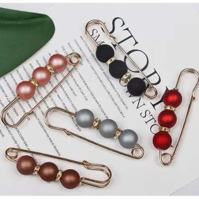 Picture of New style Hizab pin 3 psc for girls - Multicolor