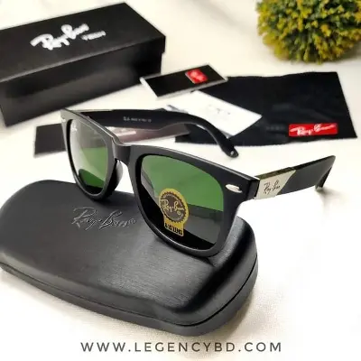 Picture of Good Looking full metal body and lens glass kacher Fashionable sunglass - Green