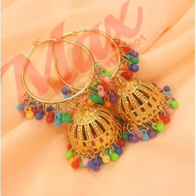 Picture of New Sty Good Looking Ear Ring For Girls - Necklace For Girls - Multicolor