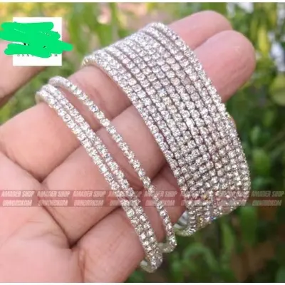 Picture of Silver Colour  Fashionable Bangles for women -12 pc