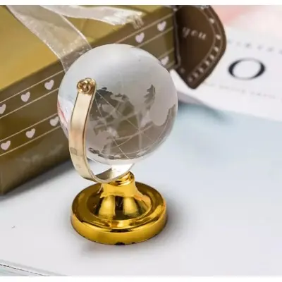 Picture of Golden Ocean World Globe Map With Swivel Stand Geography Educational Toy Gif - Gold