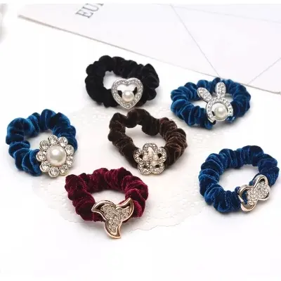 Picture of Hair Band For women 6 pieces Rubber - Multicolor