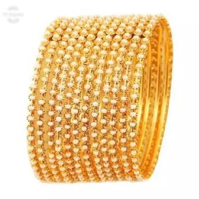 Picture of Jewellery Bangles For Women 12 pieces - Gold