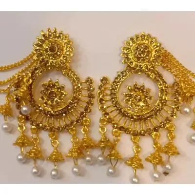 Picture of Exclusives Bahabali earrings for women - Gold