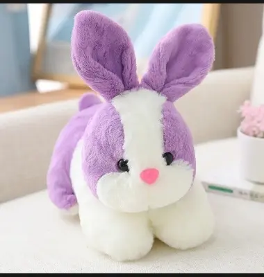 Picture of Cute Rabbit🐇 Soft Toy for Kids – Premium Plush Bunny Doll – Perfect Gift for Boys & Girls - Multicolor
