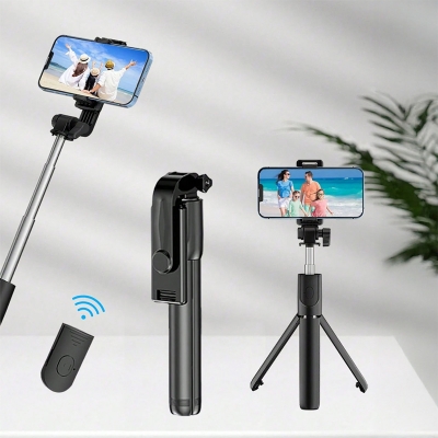Picture of R1 Adjustable 3in1 Monopod Selfie Stick Tripod with Bluetooth Remote Control