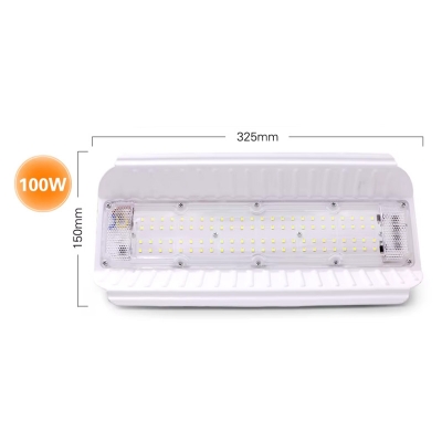 Picture of 100Watt LED Flood Lights lodine Tungsten Light -- Warm/golden. Modern Construction Site Light 100W Led Flood Light AC 220V Outdoor Spotlight IP67 Waterproof Street Lamp Wall Floodlight