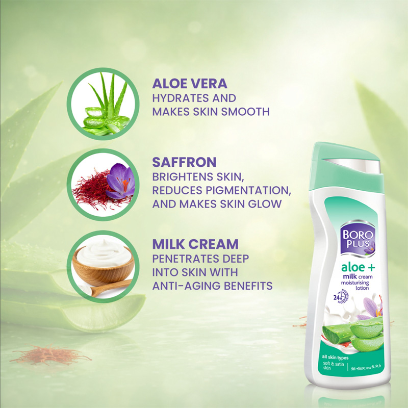 Picture of Boro Plus Aloe Vera Milk Cream Body Lotion 200ml