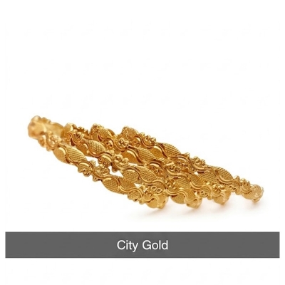 Picture of City Gold/Gold Plated Bangles For Women - 4pieces