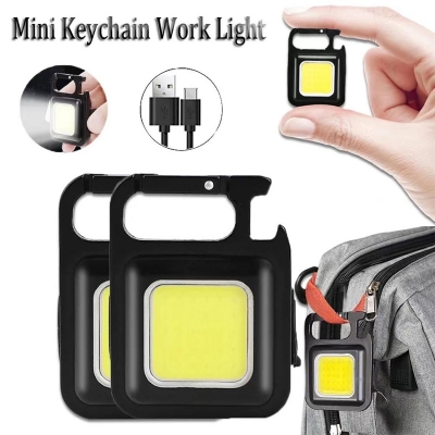 Picture of Mini LED Flash-light Work Light Portable Pocket Flas-hlight Keychains USB