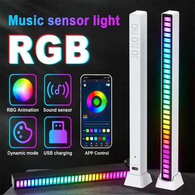 Picture of Music Sensor Light 18 Rythom 32 Beat LED RGB Light For Task And Table High Quality Beat Light For Decorations