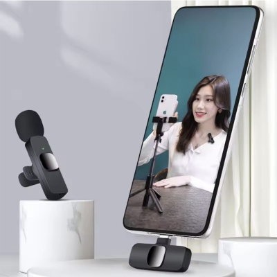 Picture of K8 Official Microphone High Quality Material Wireless Microphone For Smartphone Type C For Vlog Video Creators