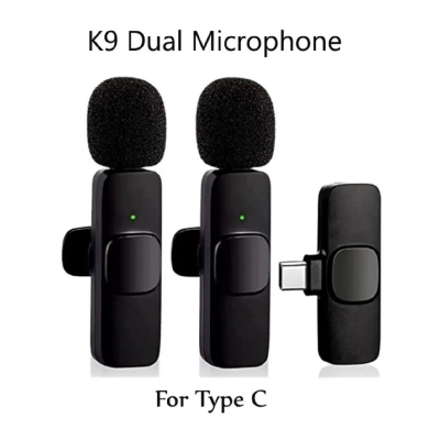 Picture of K9 Double Wireless Dual Microphone For Smartphone