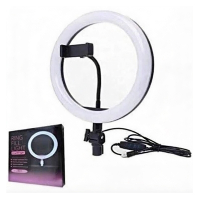 Picture of 10 inchi Only Ring Light With Mobile Holder For Ring Light Stand Video kit 3 in 1 light mode also brightness controll system tiktok light or vloging light