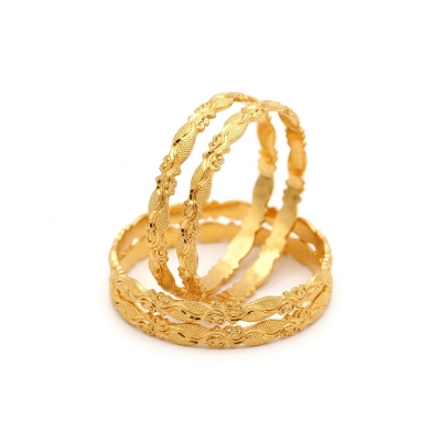 Picture of City Gold/Gold Plated Bangles For Women - 4pieces