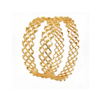 Picture of City Gold/Gold Plated Bangles For Women - 2pieces