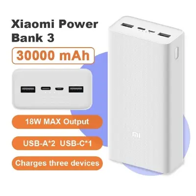 Picture of Xaiomi 30000mah Power Bank 100% Orginal & Authentic Powerbank For Smartphones