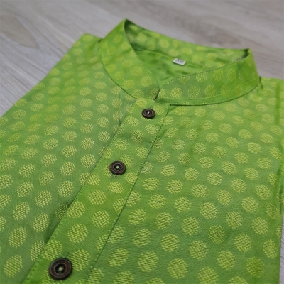 Picture of Green Panjabi For Men's Fashionable Event Ware Pirty Dress Kurta