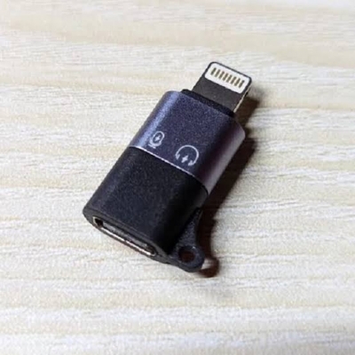 Picture of Type C To Lightning Adaptor For OTG Connection Microphone Or First Charging iphone
