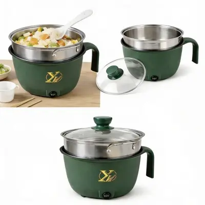 Picture of 1.8L Electric Cooking Pot Multifunctional Nonstick Household Cooking Pot 1-2 Person Single/Double Layer Hot Pot Electric Rice Cooker Machine