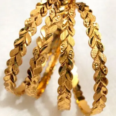 Picture of City Gold/Gold Plated Bangles For Women - 2pieces