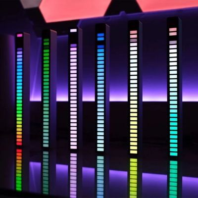 Picture of Music Sensor Light 18 Rythom 32 Beat LED RGB Light For Task And Table High Quality Beat Light For Decorations