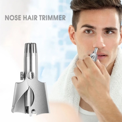 Picture of Stainless Steel Manual Nose Trimmer, Mechanical Nose Hair Trimmer, Shaving And Unwanted Hair Removal Tool  